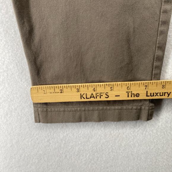 EILEEN FISHER Pants S Stretch Organic Cotton Twill Tapered Ankle Side Zip Gray - Picture 14 of 15